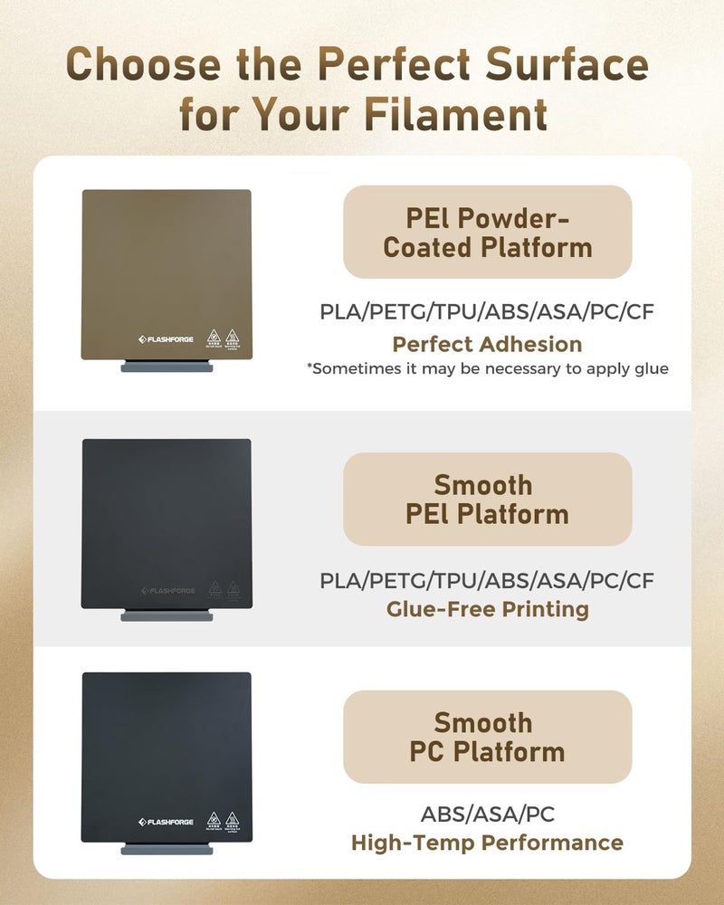 FLASHFORGE Adventurer 5M/5M Pro High-Temperature PC Plate, Magnetic Flexible Build Plate for ABS/ASA/PC Filaments - Smooth Surface, Tool-Free Removal, Perfect Adhesion for Professional 3D Printing - Image 5